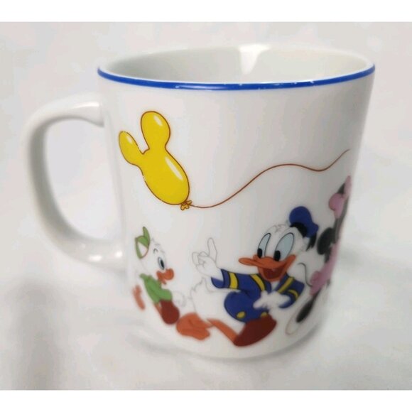 Vintage Walt Disney World Mug Mickey Mouse Minnie Disney Coffee Cup 1980s Japan - Picture 3 of 6